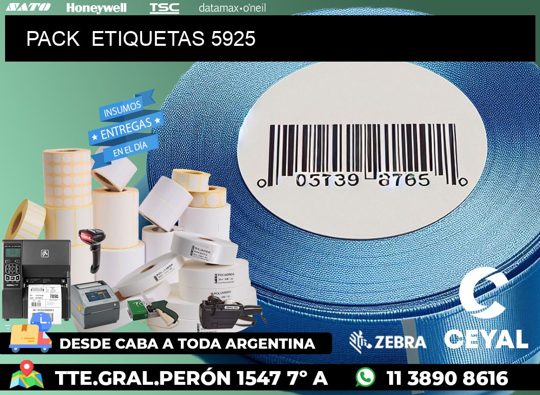 PACK ETIQUETAS 5925