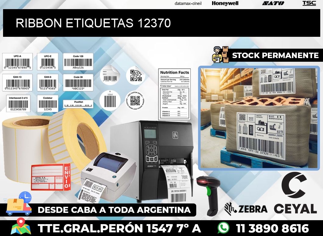 RIBBON ETIQUETAS 12370