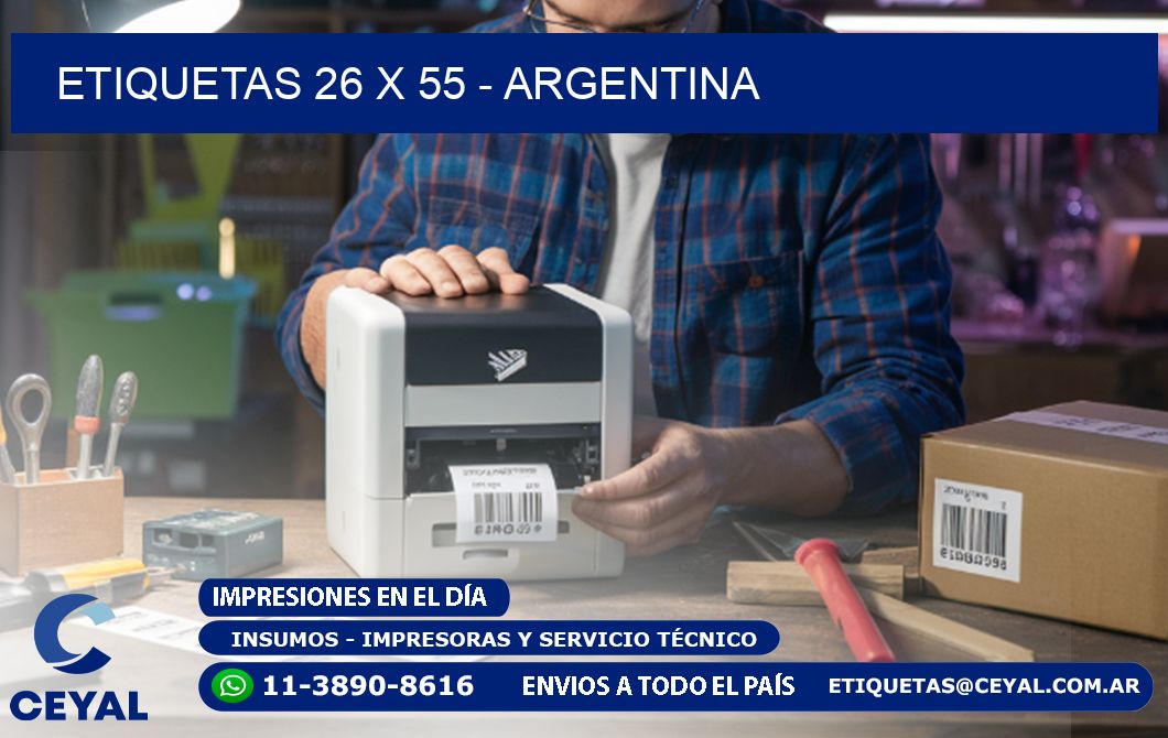 ETIQUETAS 26 x 55 - ARGENTINA