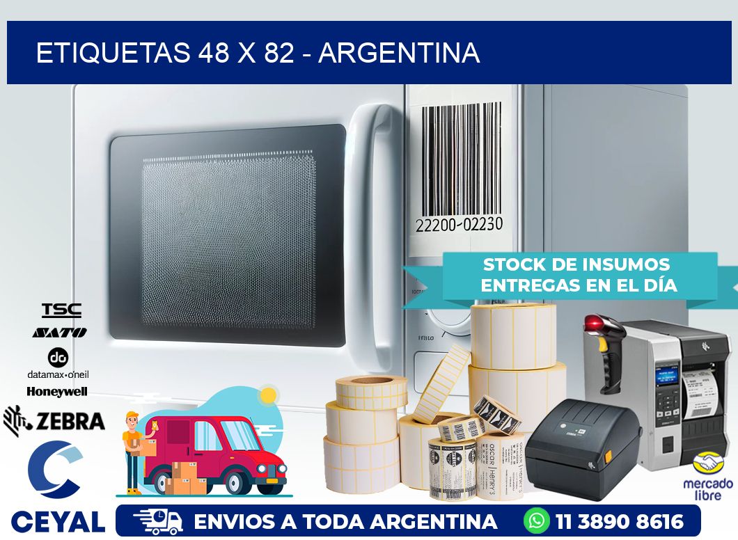 ETIQUETAS 48 x 82 - ARGENTINA
