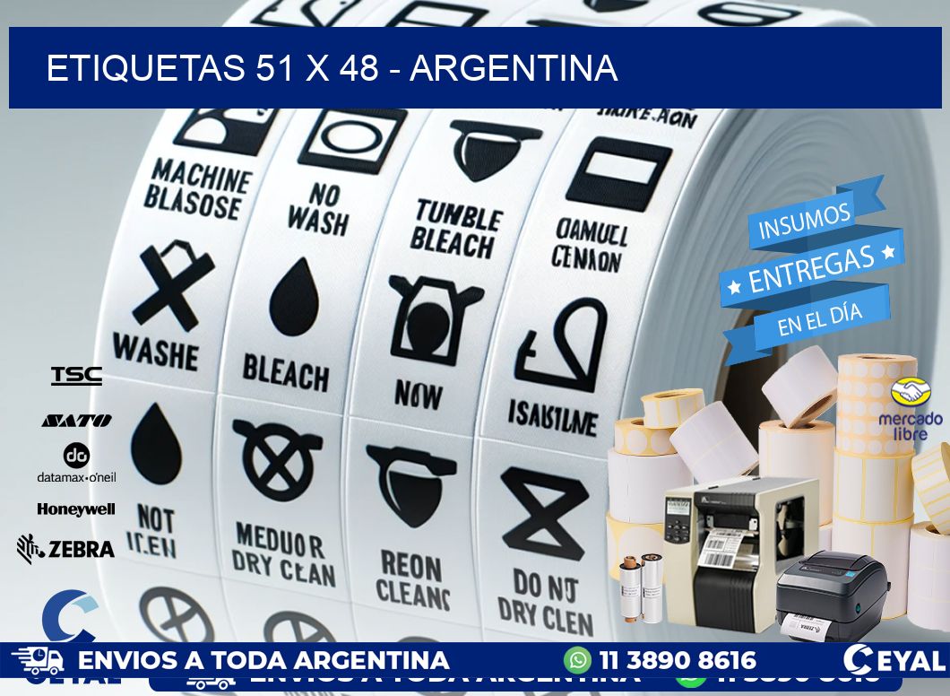 ETIQUETAS 51 x 48 - ARGENTINA