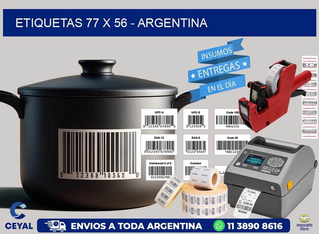 ETIQUETAS 77 x 56 - ARGENTINA