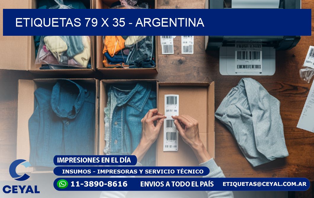 ETIQUETAS 79 x 35 - ARGENTINA