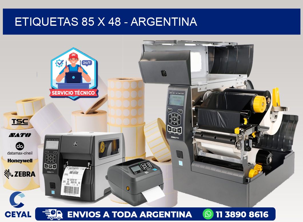 ETIQUETAS 85 x 48 - ARGENTINA