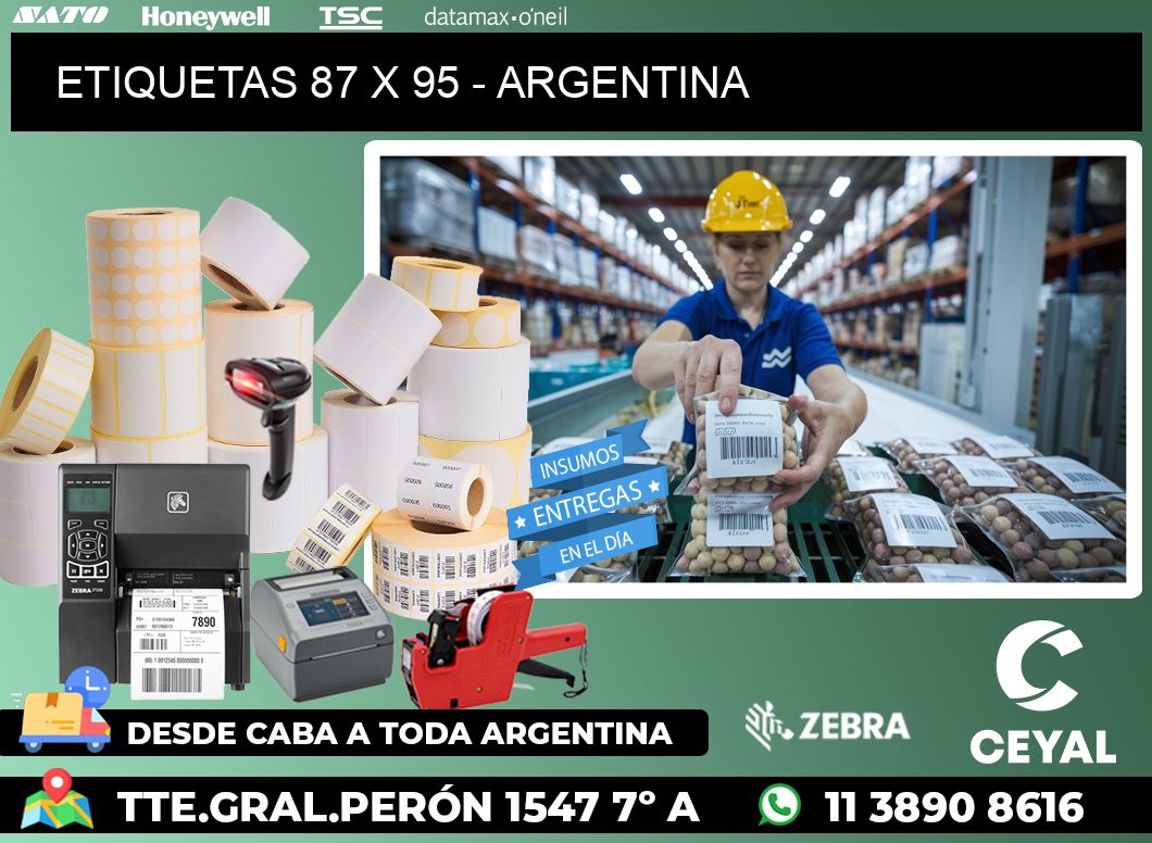 ETIQUETAS 87 x 95 - ARGENTINA