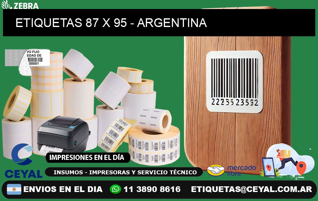 ETIQUETAS 87 x 95 - ARGENTINA