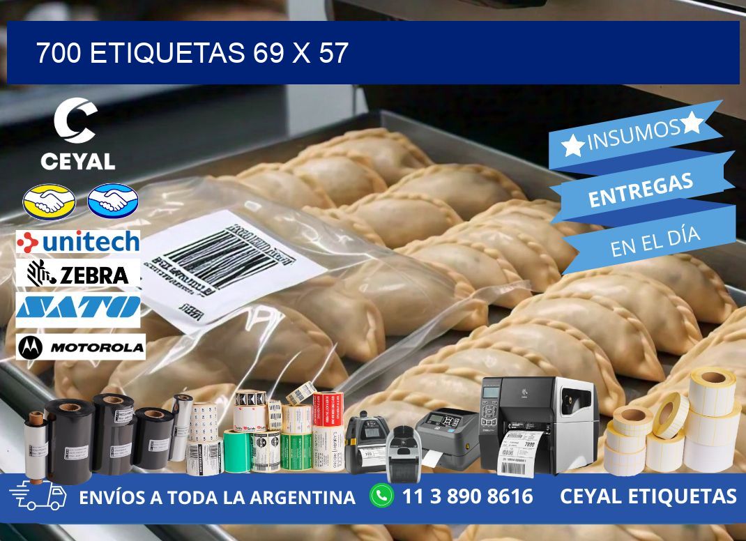 700 ETIQUETAS 69 x 57