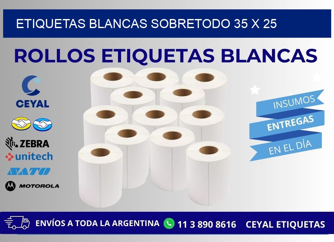 ETIQUETAS BLANCAS SOBRETODO 35 x 25
