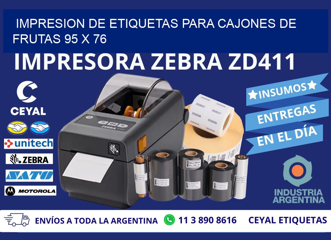 IMPRESION DE ETIQUETAS PARA CAJONES DE FRUTAS 95 x 76