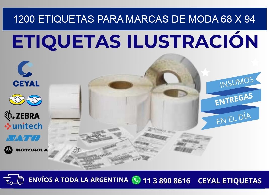 1200 ETIQUETAS PARA MARCAS DE MODA 68 x 94