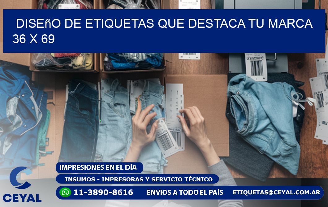 Diseño de Etiquetas que Destaca tu Marca 36 x 69