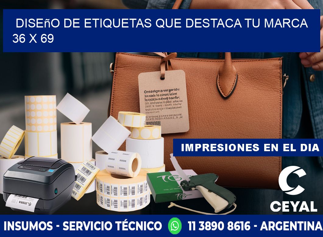 Diseño de Etiquetas que Destaca tu Marca 36 x 69