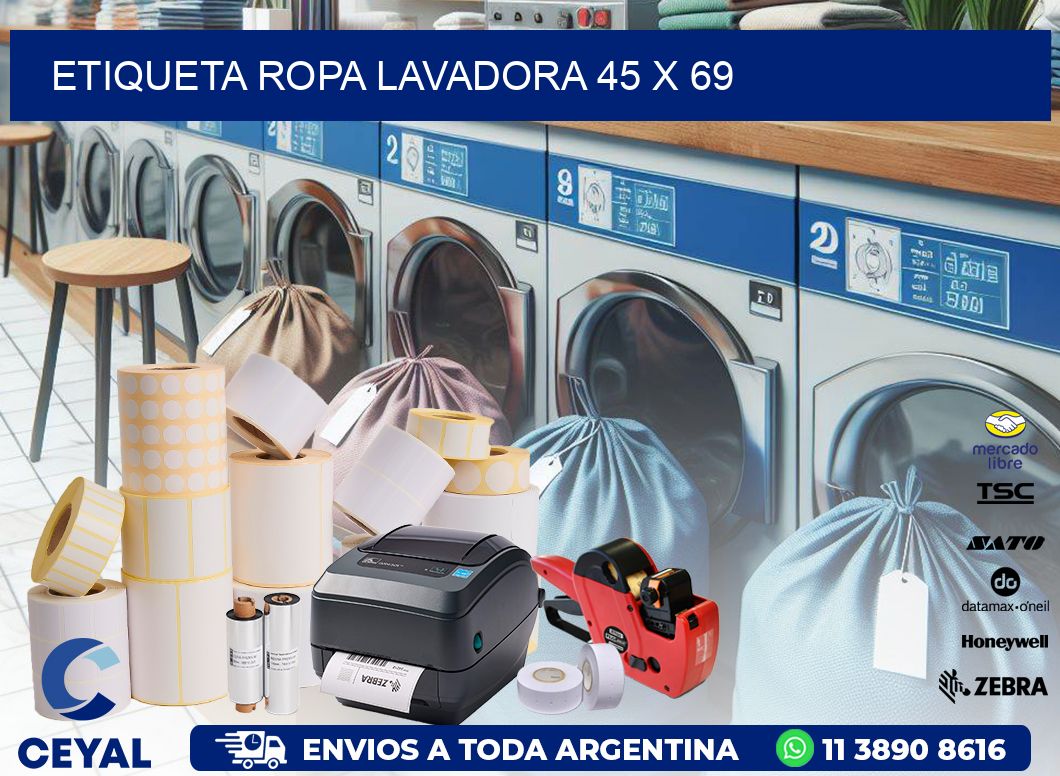 ETIQUETA ROPA LAVADORA 45 x 69