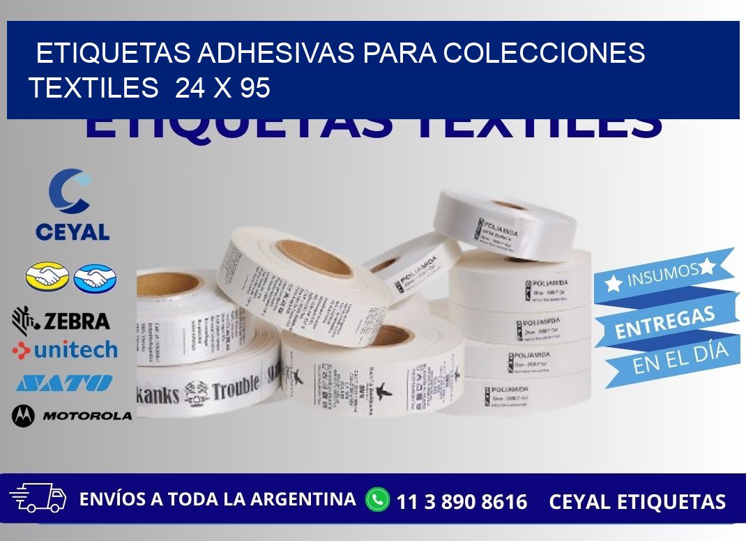 ETIQUETAS ADHESIVAS PARA COLECCIONES TEXTILES 24 x 95