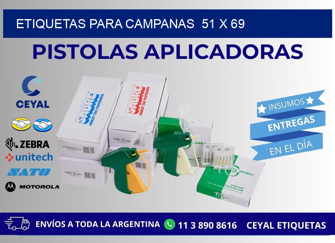 ETIQUETAS PARA CAMPANAS 51 x 69