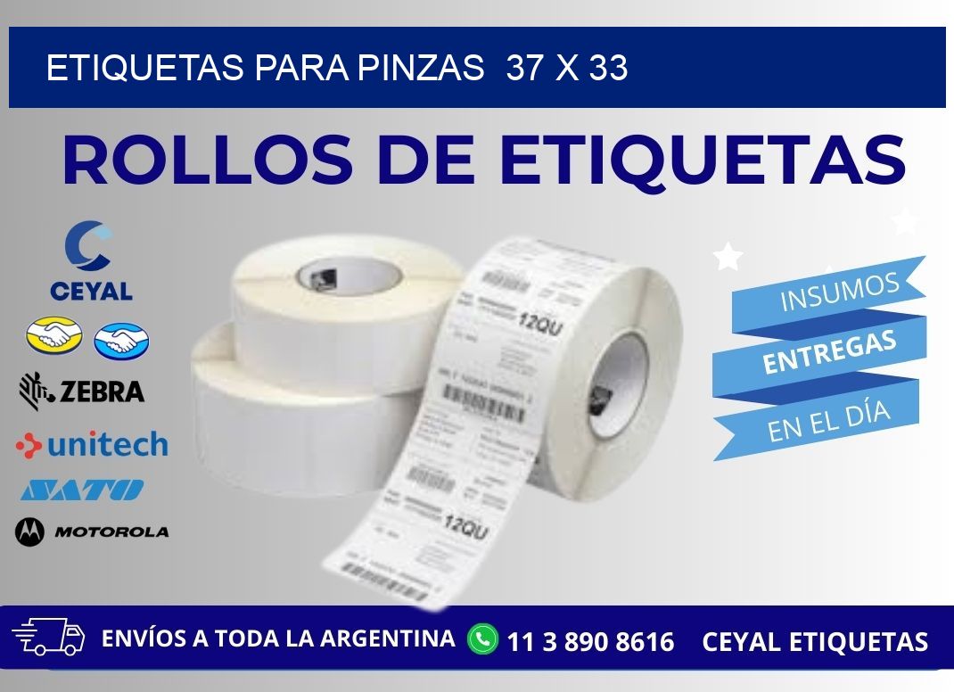 ETIQUETAS PARA PINZAS 37 x 33