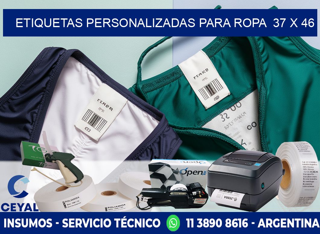 ETIQUETAS PERSONALIZADAS PARA ROPA 37 x 46