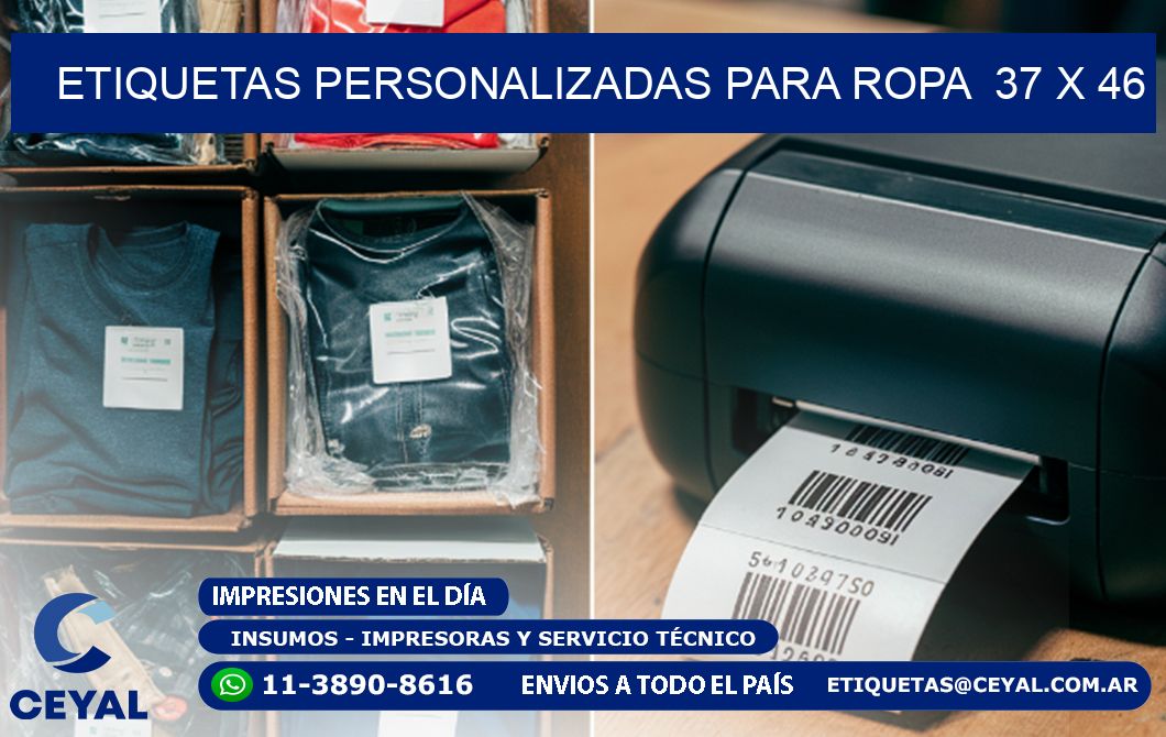 ETIQUETAS PERSONALIZADAS PARA ROPA 37 x 46