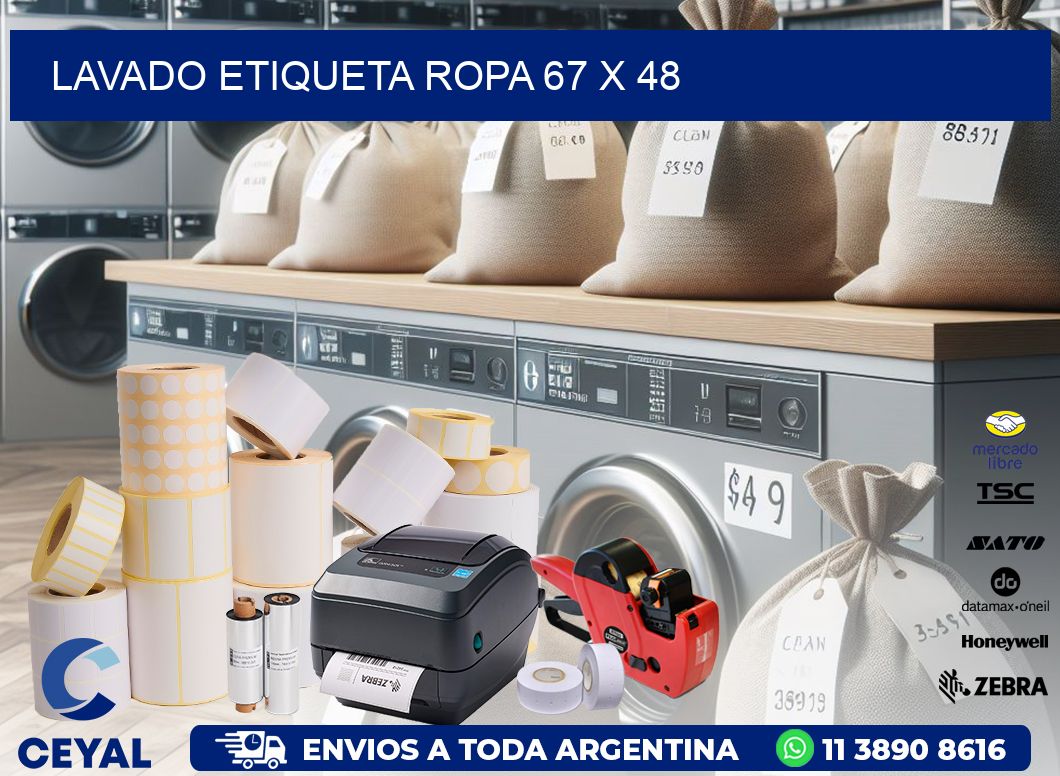LAVADO ETIQUETA ROPA 67 x 48