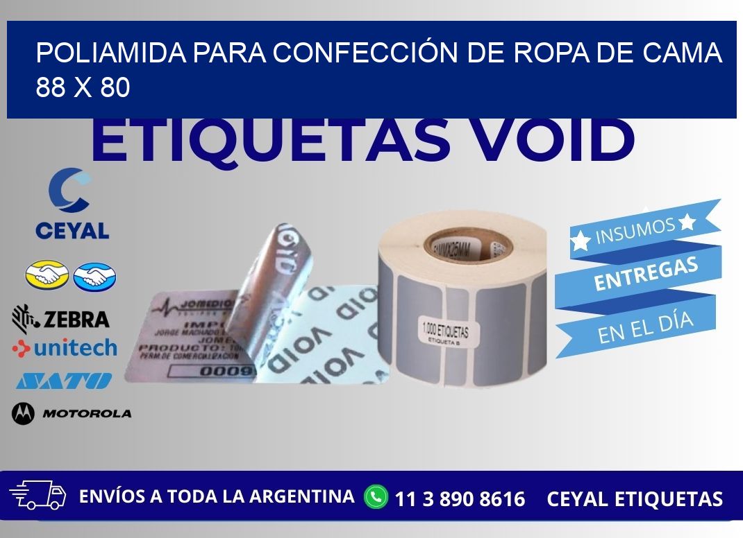 POLIAMIDA PARA CONFECCIÓN DE ROPA DE CAMA 88 x 80