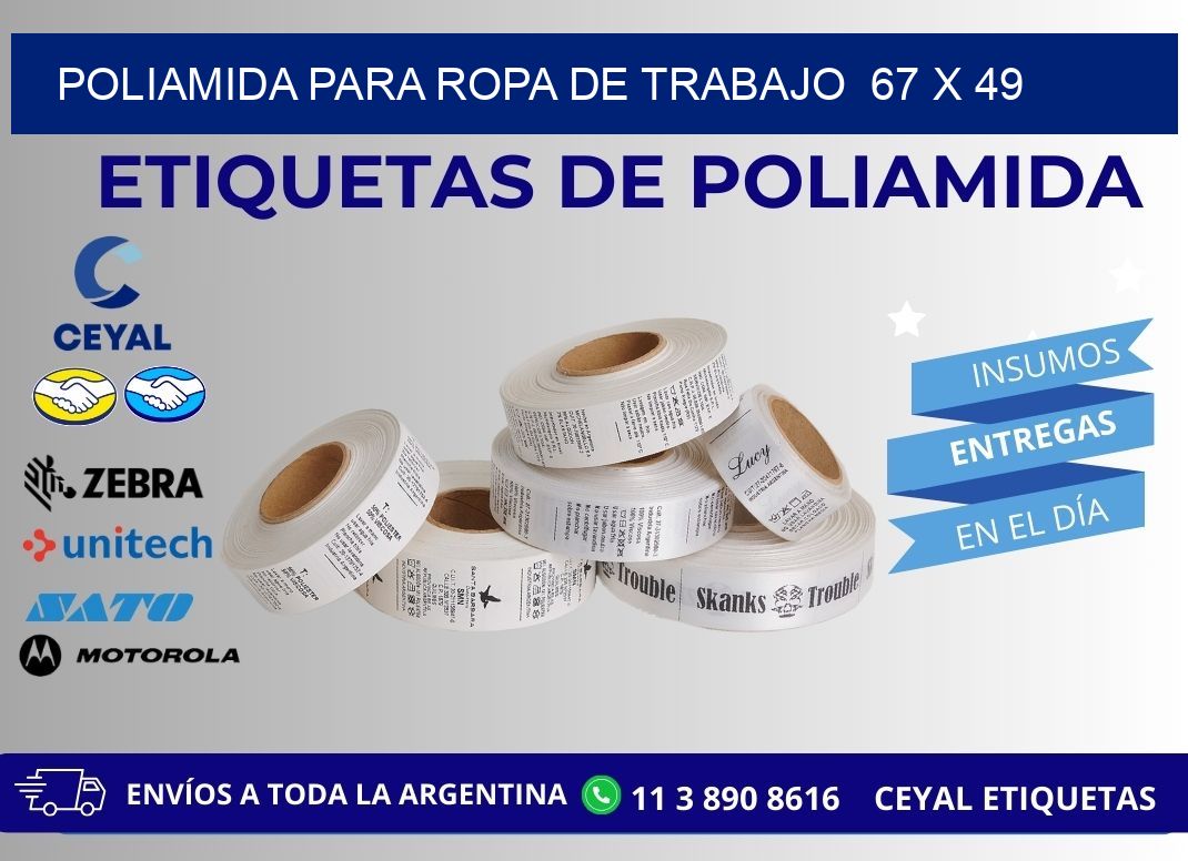 POLIAMIDA PARA ROPA DE TRABAJO 67 x 49