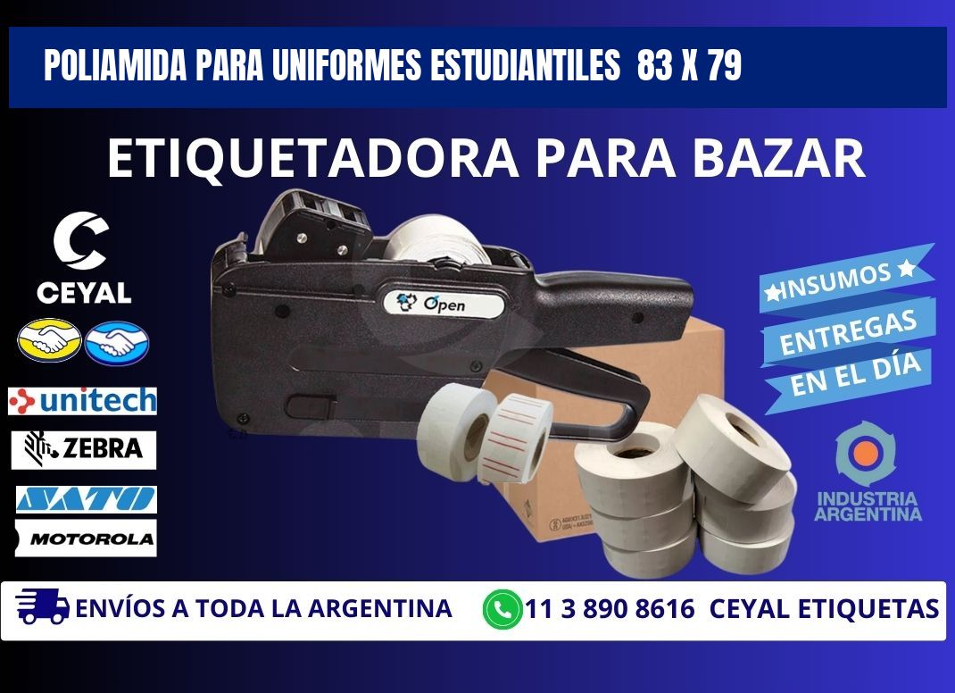 POLIAMIDA PARA UNIFORMES ESTUDIANTILES 83 x 79