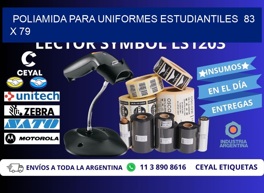 POLIAMIDA PARA UNIFORMES ESTUDIANTILES 83 x 79