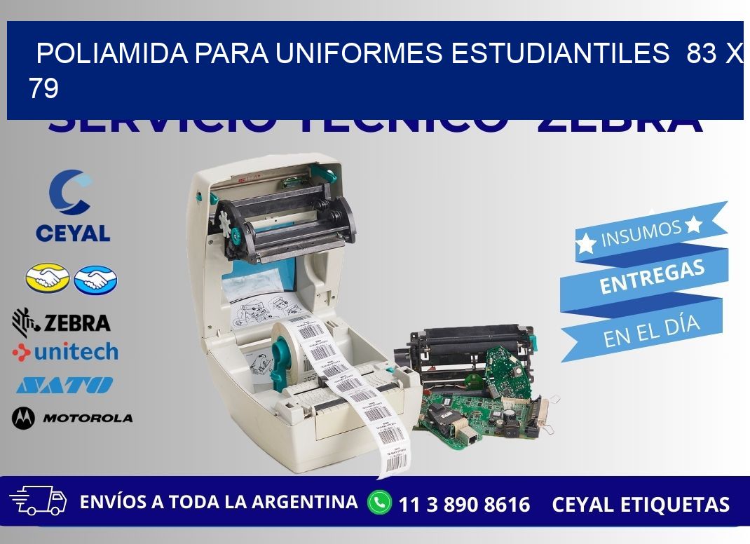 POLIAMIDA PARA UNIFORMES ESTUDIANTILES 83 x 79