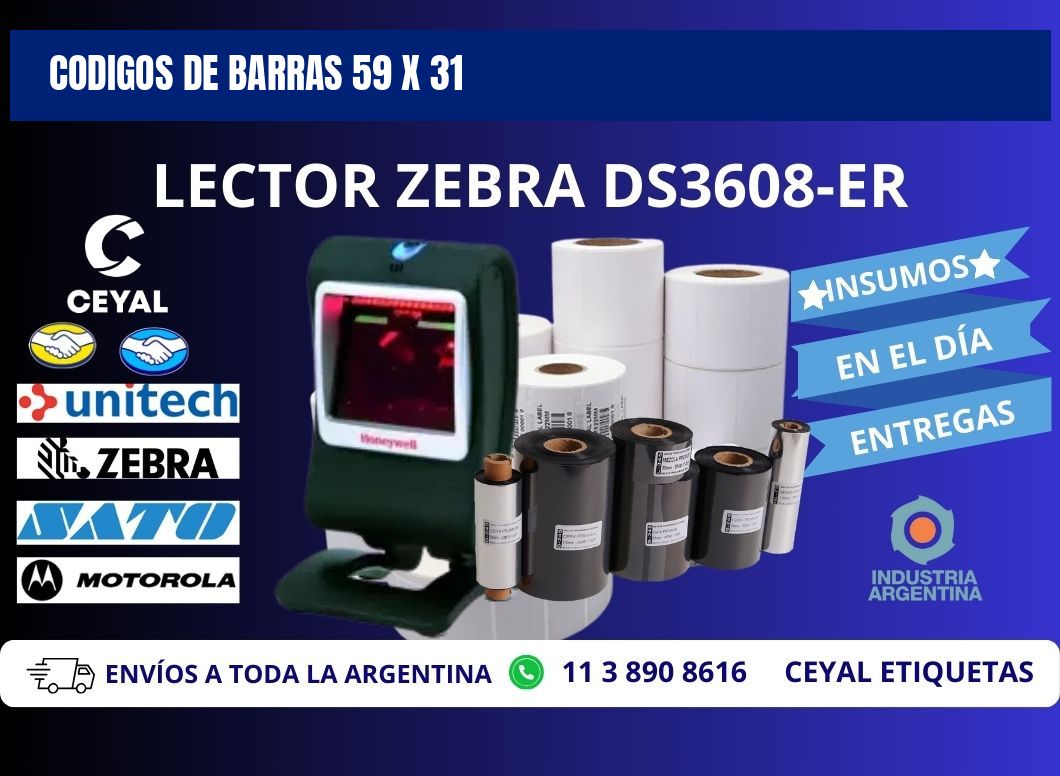 CODIGOS DE BARRAS 59 x 31
