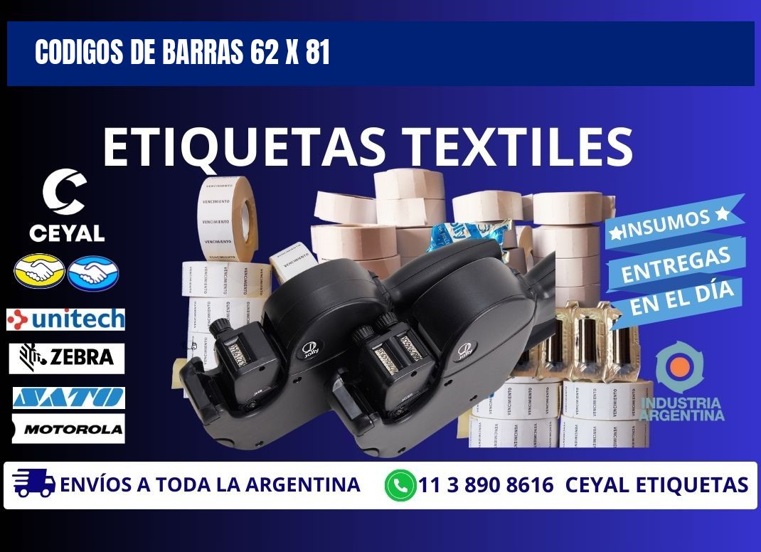 CODIGOS DE BARRAS 62 x 81