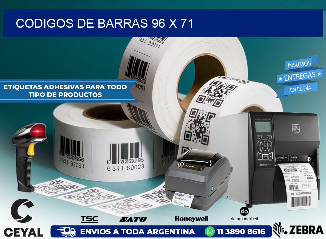 CODIGOS DE BARRAS 96 x 71