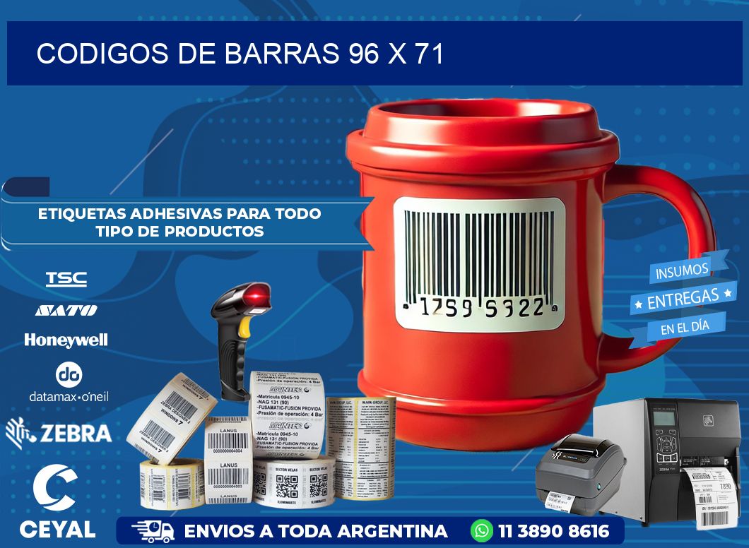 CODIGOS DE BARRAS 96 x 71