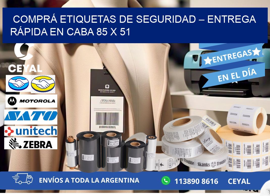 COMPRÁ ETIQUETAS DE SEGURIDAD – ENTREGA RÁPIDA EN CABA 85 x 51