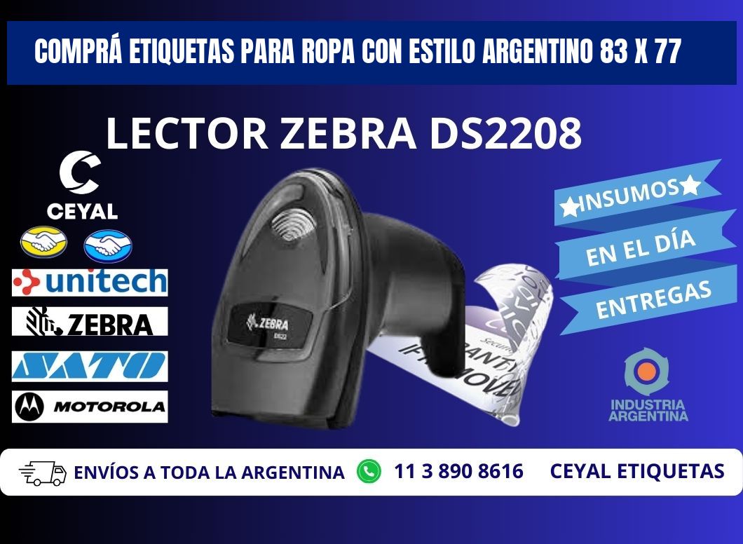 COMPRÁ ETIQUETAS PARA ROPA CON ESTILO ARGENTINO 83 x 77