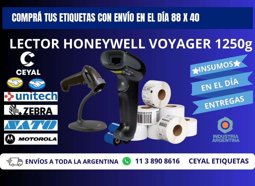 COMPRÁ TUS ETIQUETAS CON ENVÍO EN EL DÍA 88 x 40