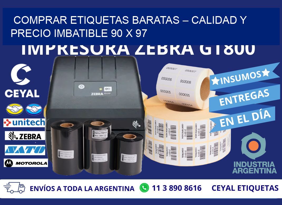 COMPRAR ETIQUETAS BARATAS – CALIDAD Y PRECIO IMBATIBLE 90 x 97