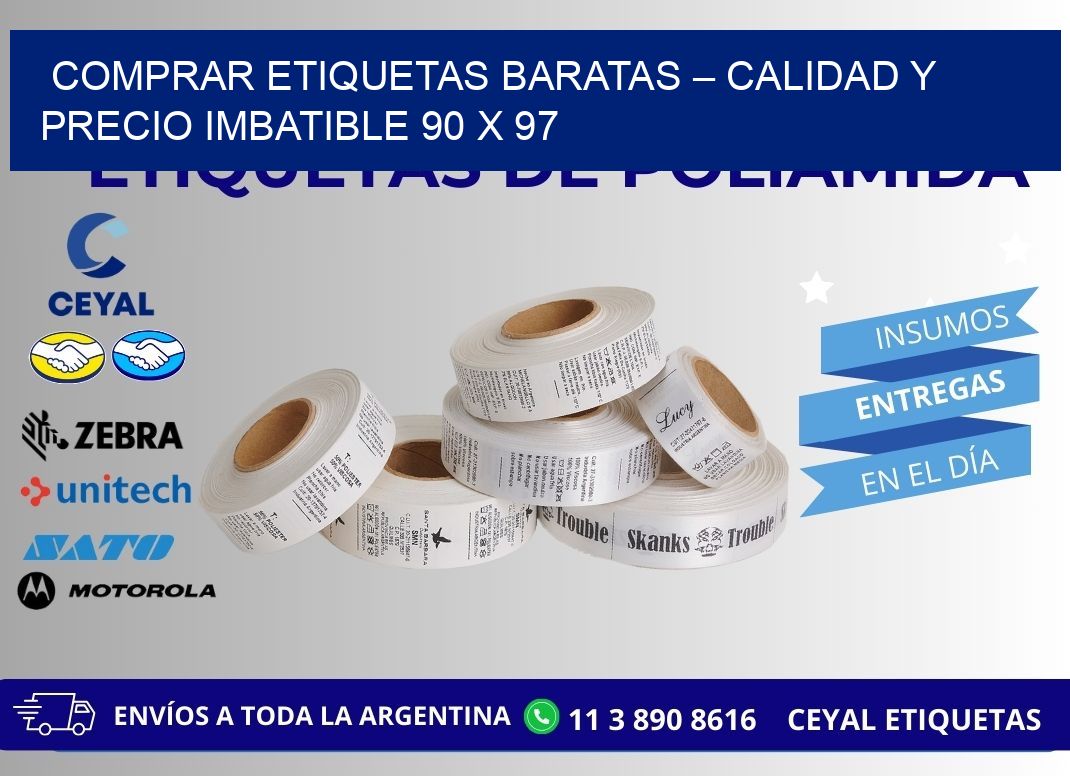 COMPRAR ETIQUETAS BARATAS – CALIDAD Y PRECIO IMBATIBLE 90 x 97