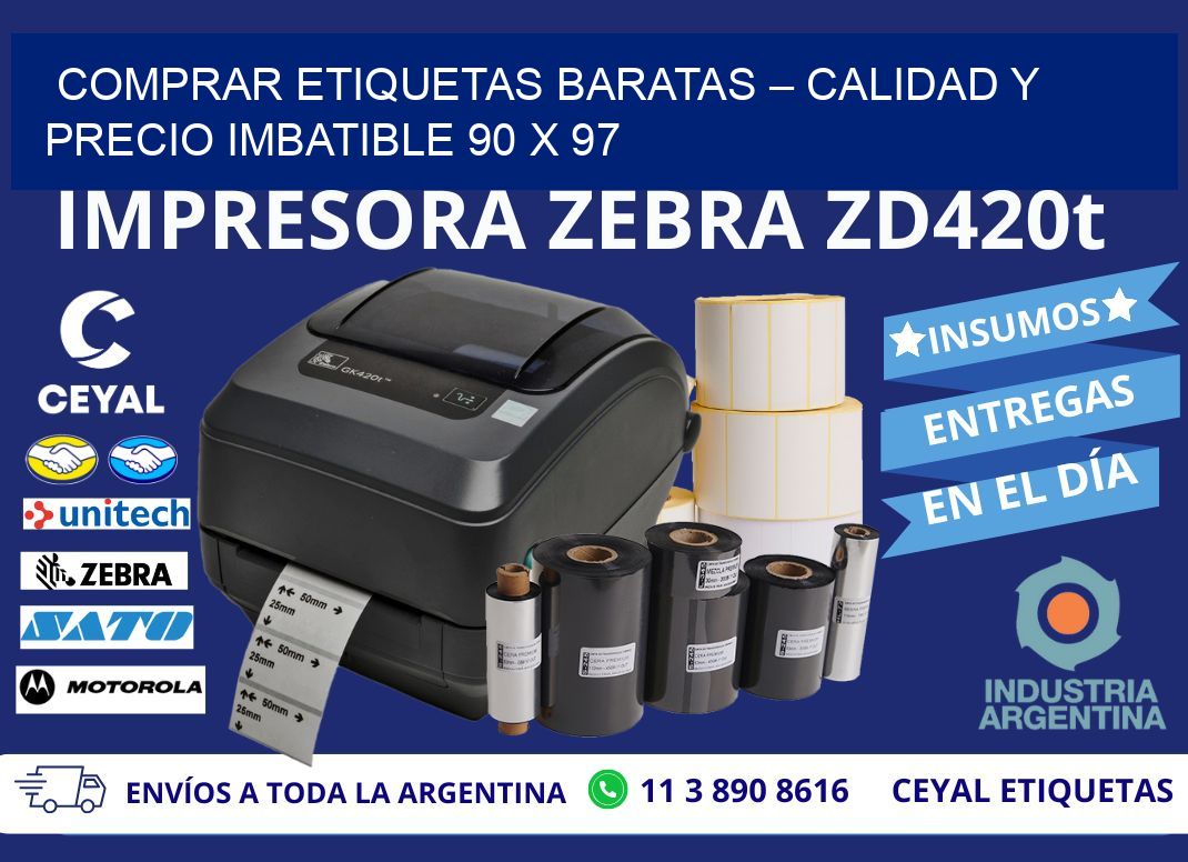 COMPRAR ETIQUETAS BARATAS – CALIDAD Y PRECIO IMBATIBLE 90 x 97