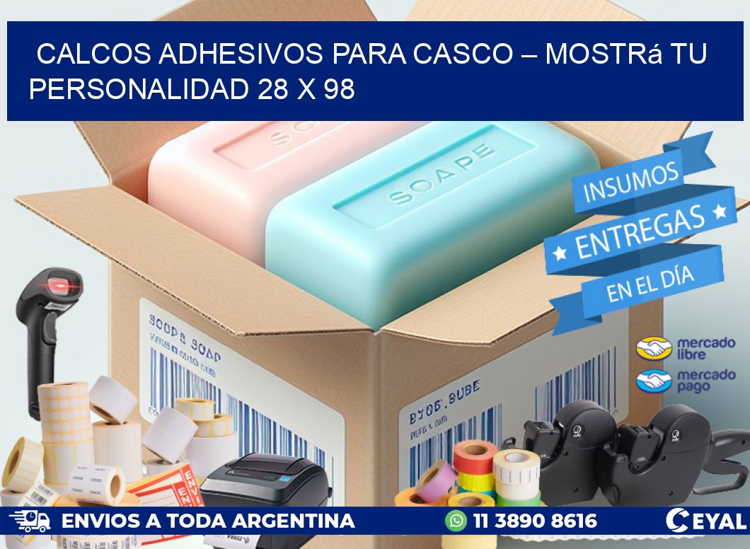 Calcos Adhesivos para Casco – Mostrá Tu Personalidad 28 x 98