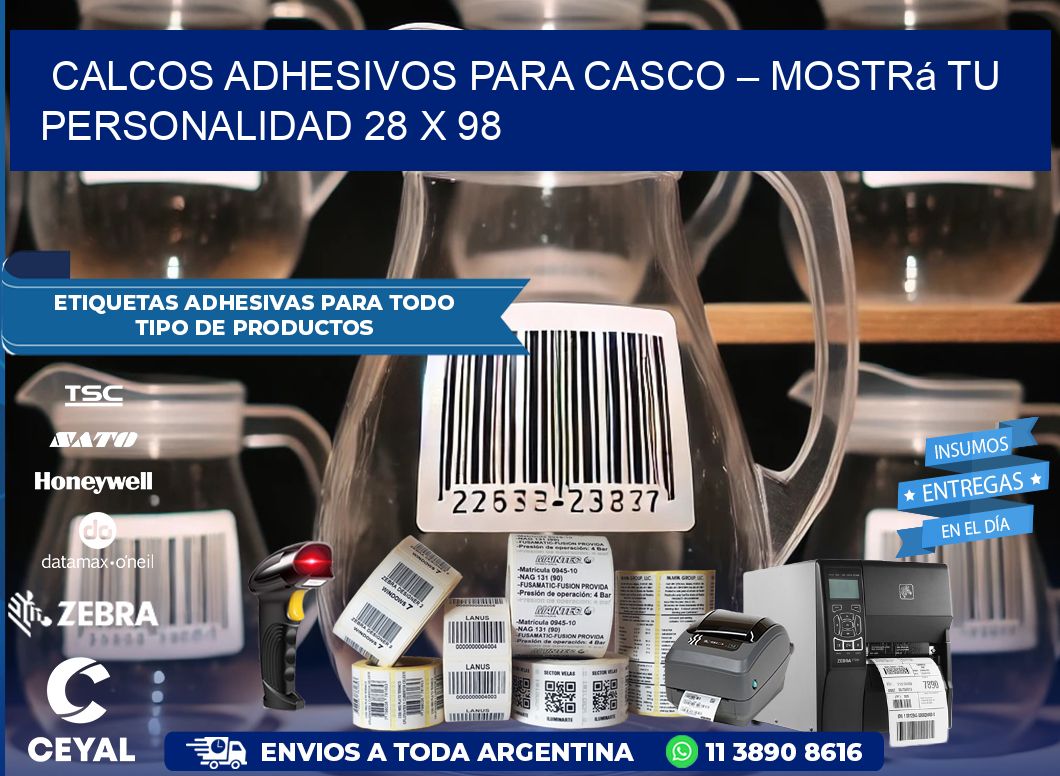 Calcos Adhesivos para Casco – Mostrá Tu Personalidad 28 x 98