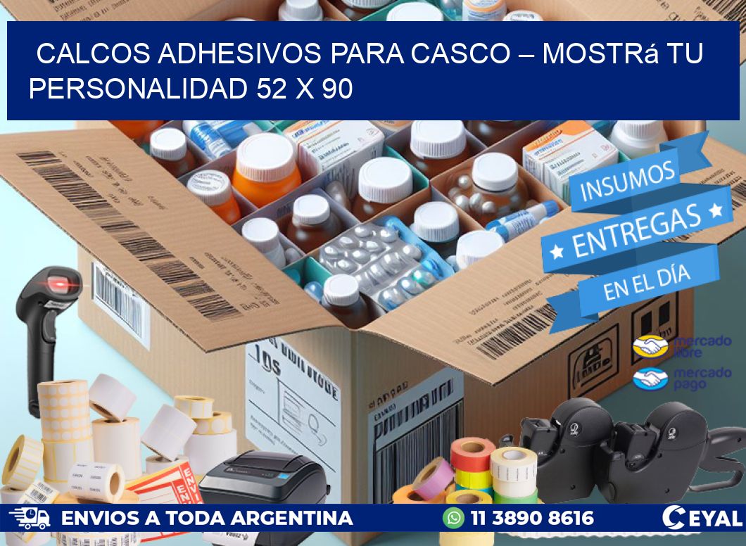 Calcos Adhesivos para Casco – Mostrá Tu Personalidad 52 x 90
