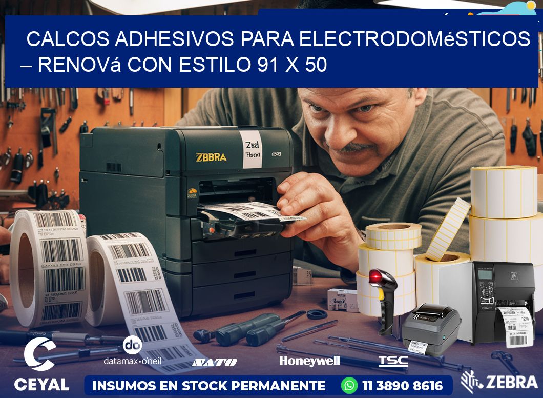 Calcos Adhesivos para Electrodomésticos – Renová con Estilo 91 x 50