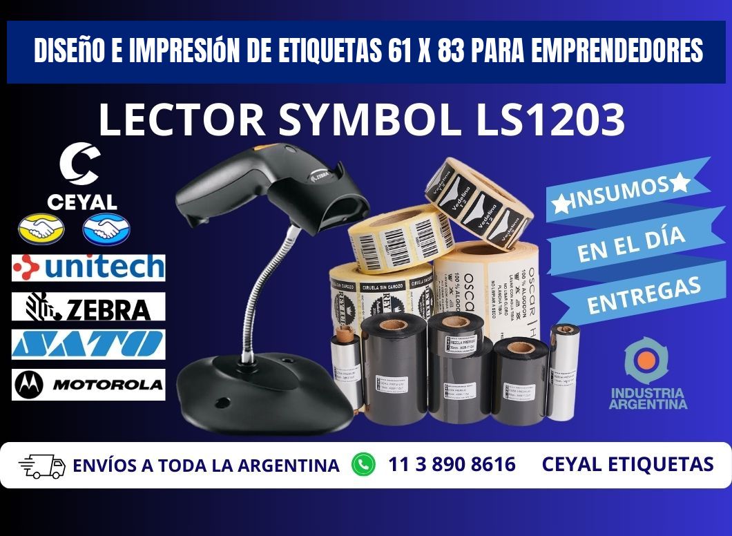 Diseño e Impresión de Etiquetas 61 x 83 para Emprendedores