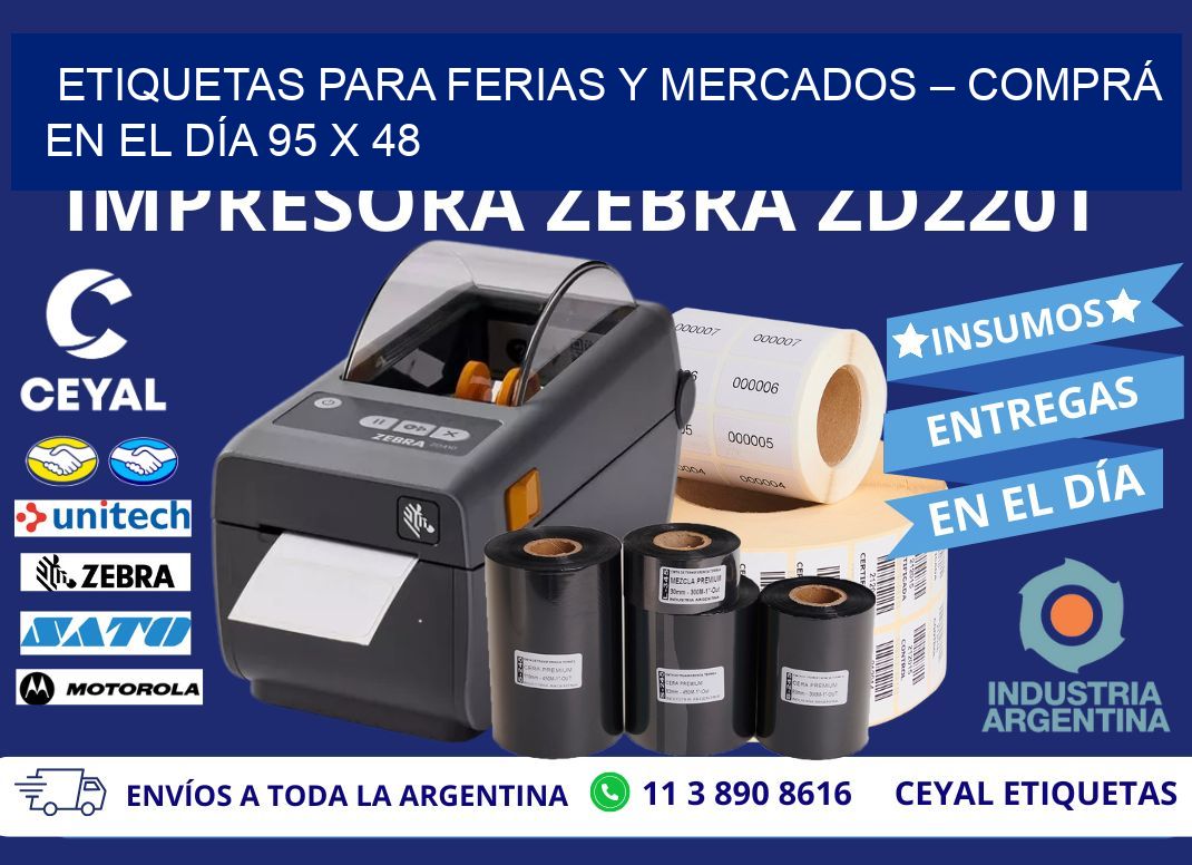 ETIQUETAS PARA FERIAS Y MERCADOS – COMPRÁ EN EL DÍA 95 x 48