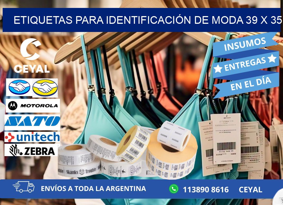 ETIQUETAS PARA IDENTIFICACIÓN DE MODA 39 x 35