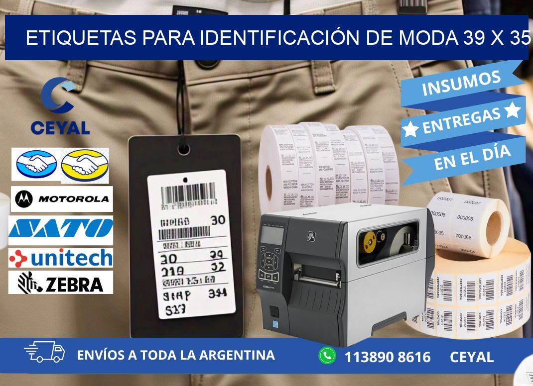 ETIQUETAS PARA IDENTIFICACIÓN DE MODA 39 x 35