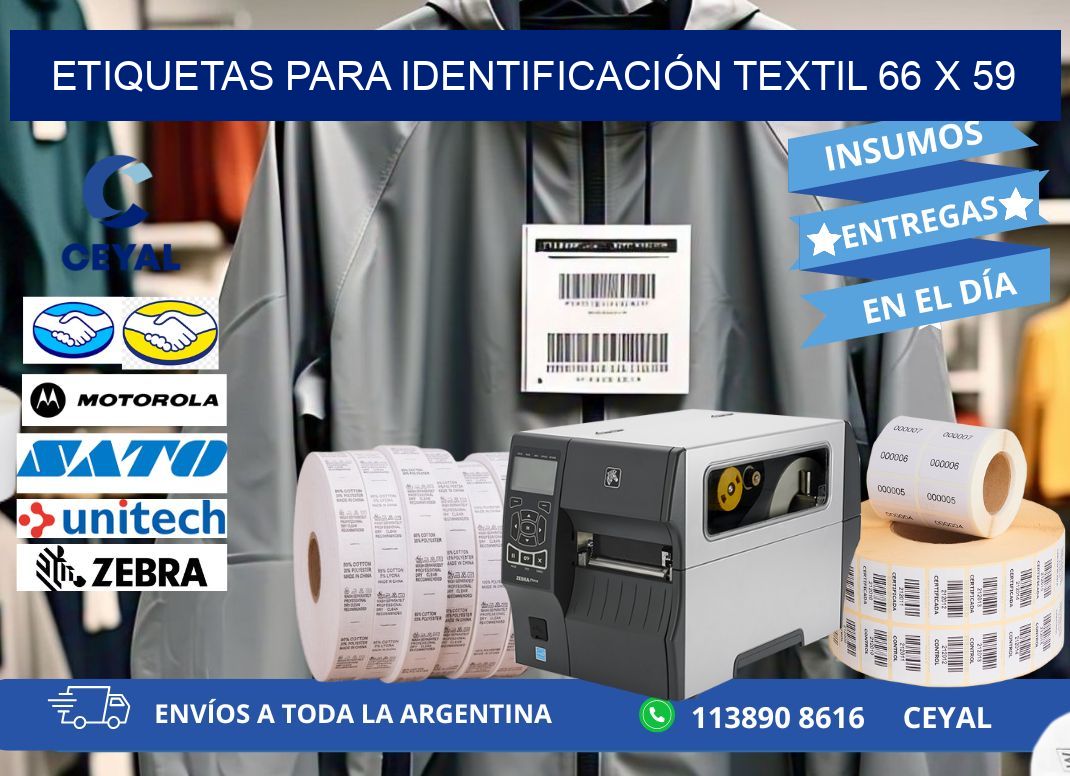 ETIQUETAS PARA IDENTIFICACIÓN TEXTIL 66 x 59