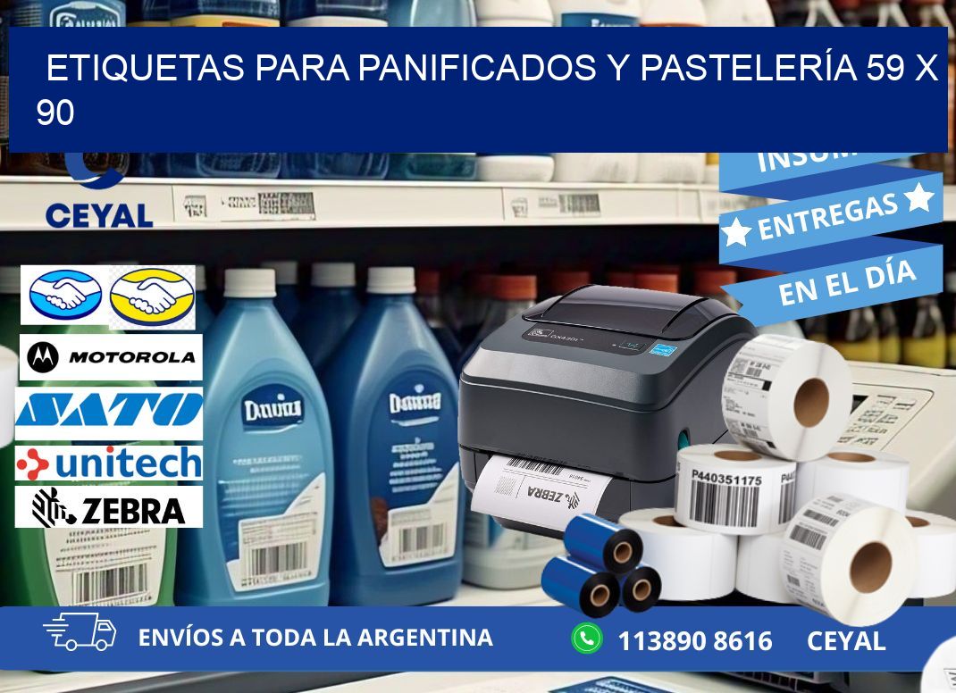 ETIQUETAS PARA PANIFICADOS Y PASTELERÍA 59 x 90