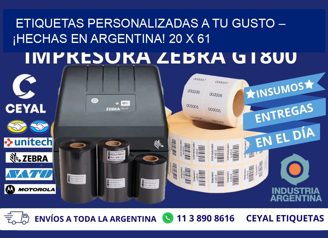 ETIQUETAS PERSONALIZADAS A TU GUSTO – ¡HECHAS EN ARGENTINA! 20 x 61