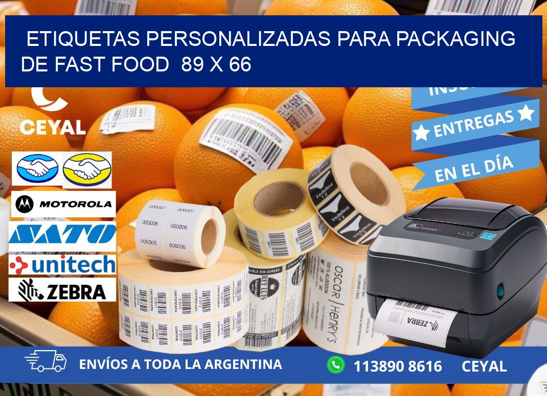 ETIQUETAS PERSONALIZADAS PARA PACKAGING DE FAST FOOD 89 x 66
